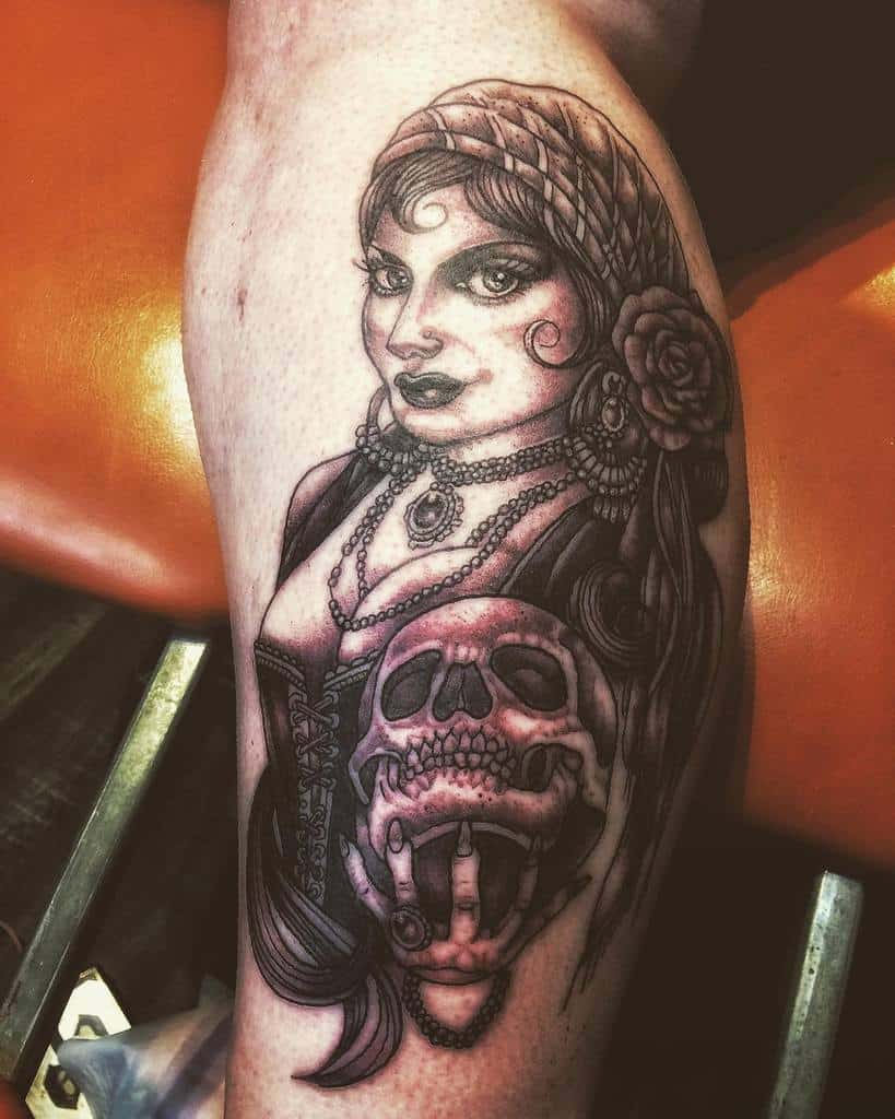 leg gypsy rose tattoos thedavidperry