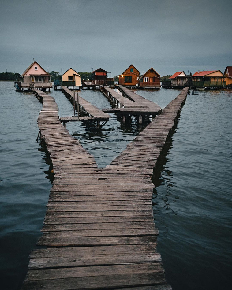 wooden cabins, Bokodi-hűtőtó