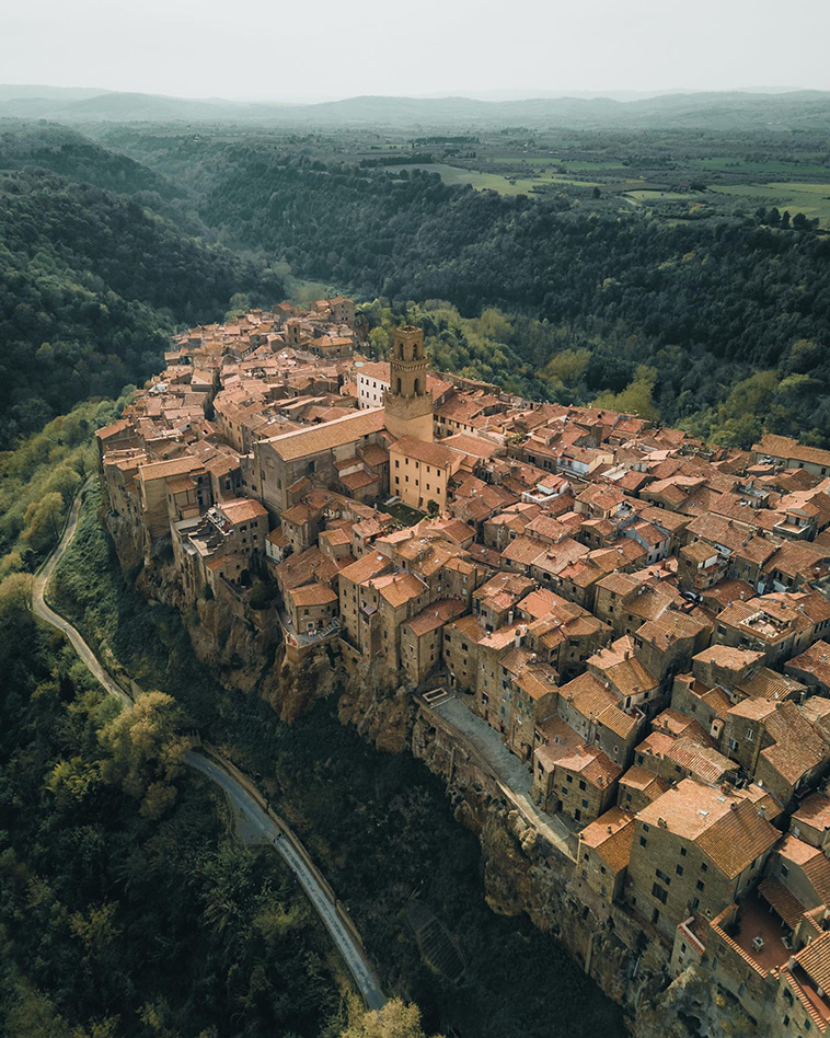 cliff-side towns