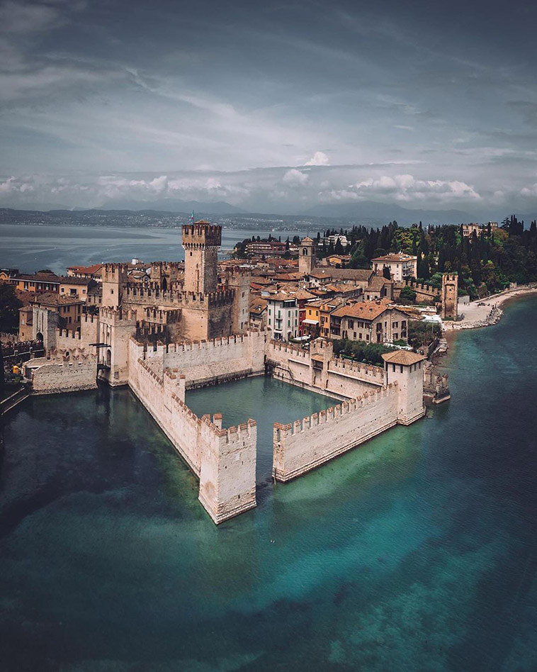 Scaligero Castle and the lake