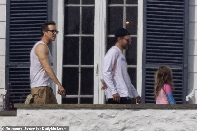 Lively (born Brown) also got to hang out with 12-time Oscar nominee Bradley Cooper (M) and his seven-year-old daughter Lea De Seine (R) with ex-fiancée Irina Shayk, but he doesn't appear to have invited new girlfriend Gigi Hadid along for the seaside fun