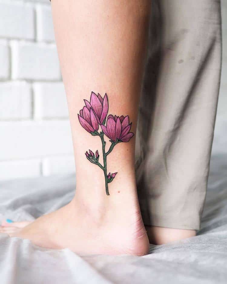 Magnolia Tattoo by mimilina_tattoo