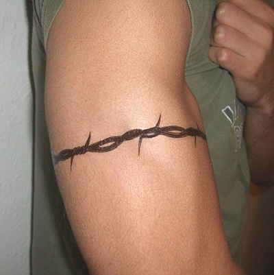 Barbed Wire Armband Tattoos