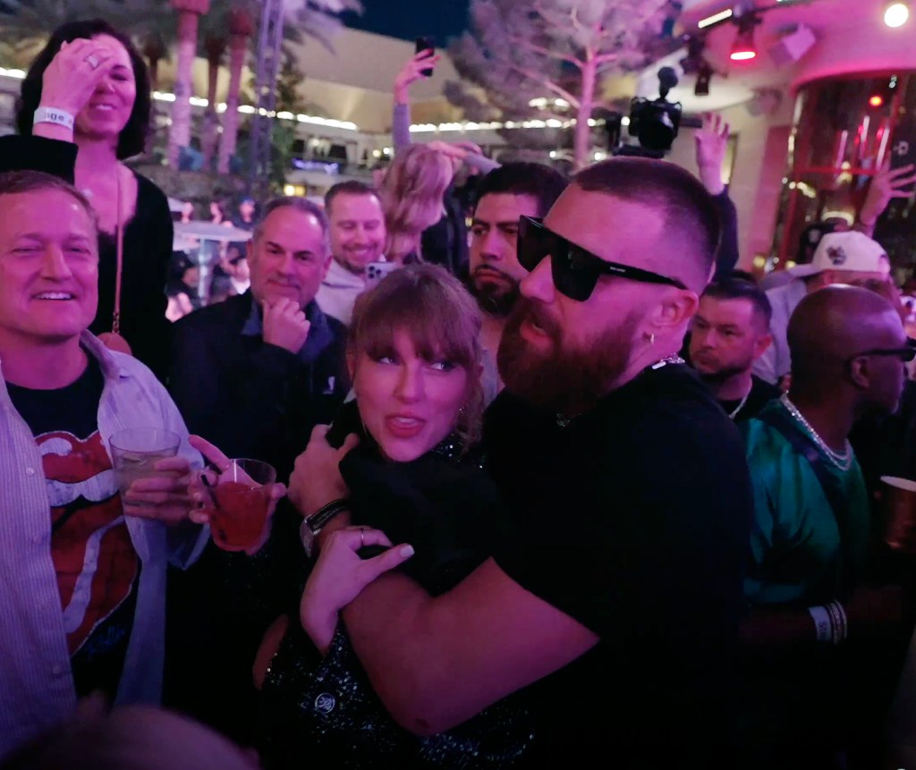 Travis Kelce sings Taylor Swift song at Super Bowl 2024 afterparty