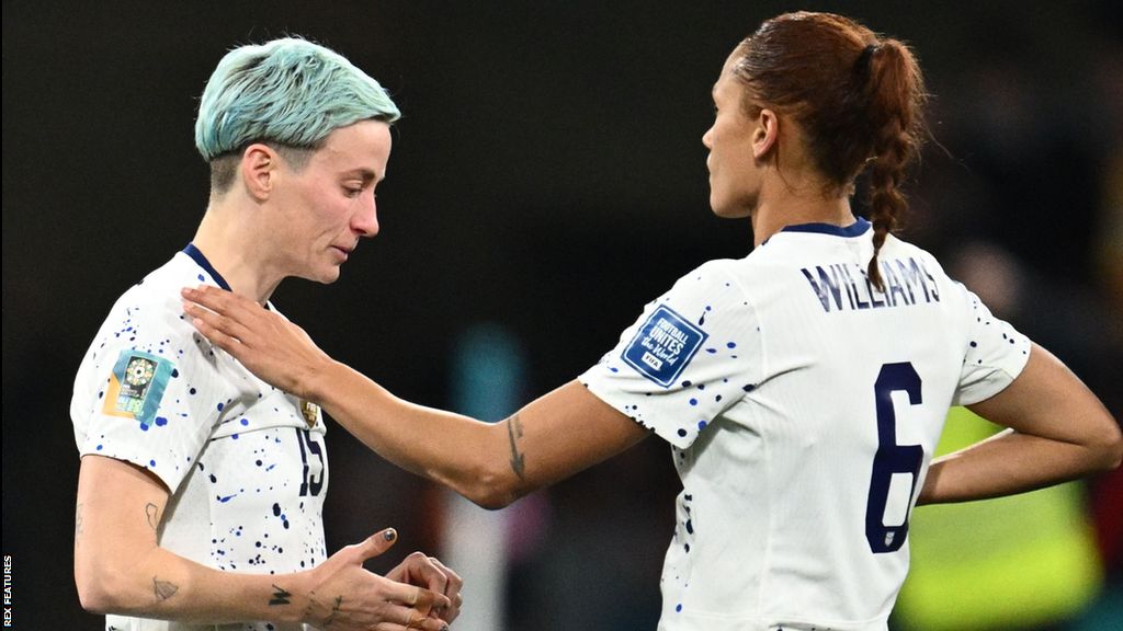 Women's World Cup 2023: Retiring Megan Rapinoe makes tearful exit as USA bow out - BBC Sport