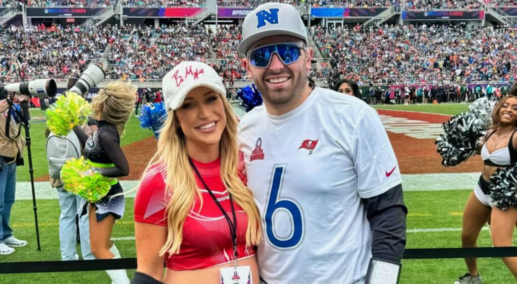 Baker Mayfield and his wife Emily