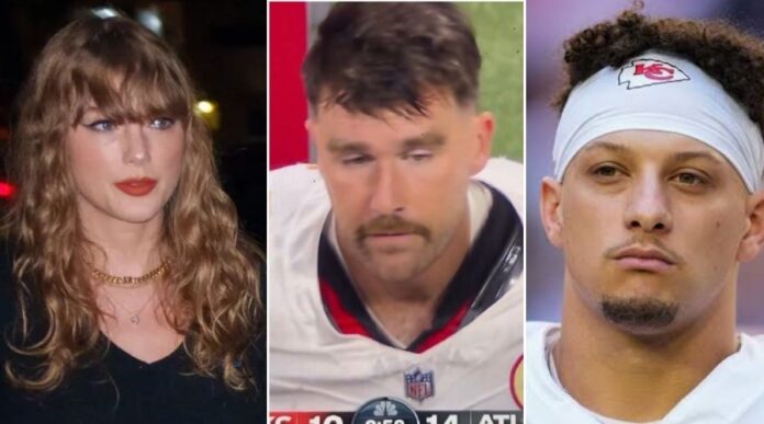 Patrick Mahomes, Taylor Swift and Travis Kelce