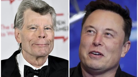 Elon Musk was quick to respond to Stephen King's tweet supporting Taylor Swift.(AP)