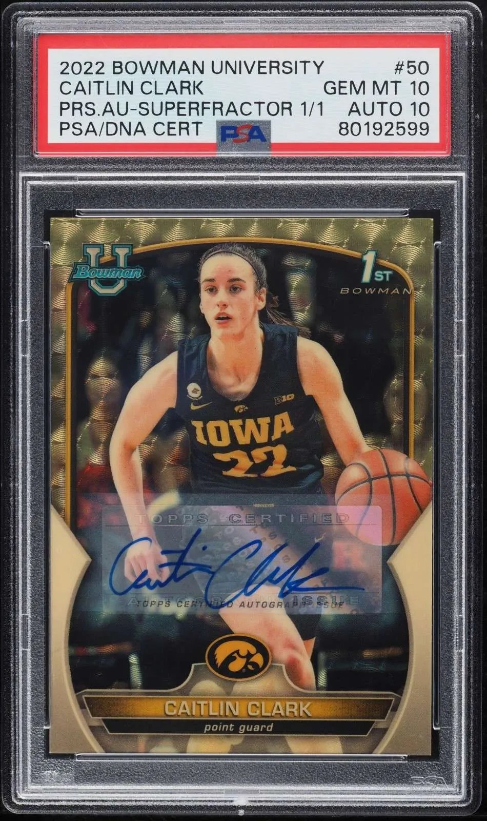 Caitlin Clark Autographed Trading Card Sells for Record Amount