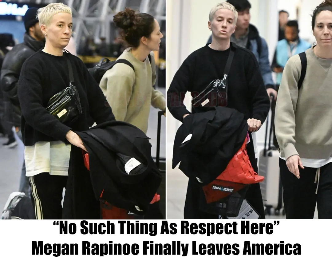 Breaking: Megan Rapinoe makes a resolute departure from America, vowing never to return.