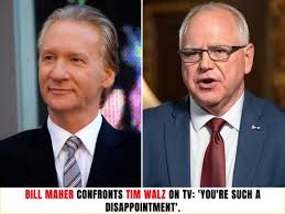 Breaking News: Bill Maher confronts Tim Walz on TV: 'You're such a disappointment'. See more : https://buff.ly/3TtsVOG