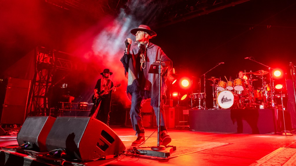 Dave Navarro and Perry Farrell perform at Jane's Addiction concert at Pier 17 Rooftop in NYC on Sept. 10, 2024.